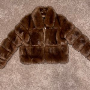 BEAUTIFUL Camel Premium Faux Fur Jacket